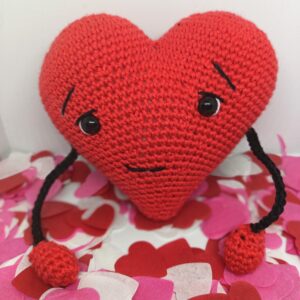 coeur kawaï au crochet