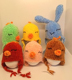 Cache-œufs de Pâques au crochet faits main